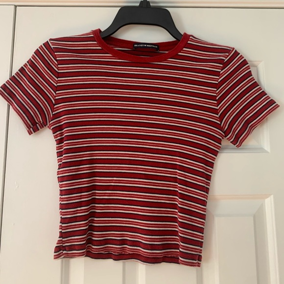 Brandy Melville Striped Red Top - Picture 1 of 3